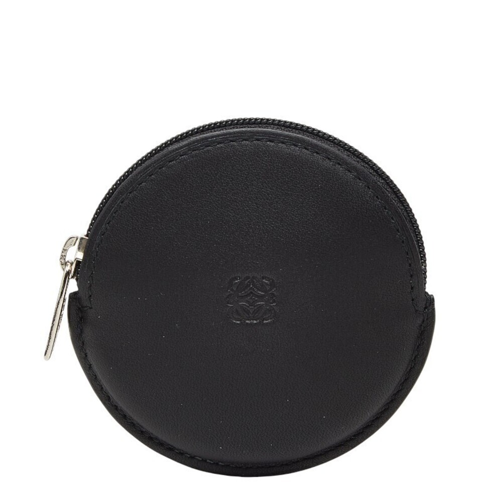 Loewe Anagram coin case Wallet Black Leather